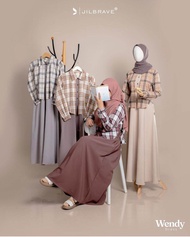 wendy dress jilbrave gamis remaja terbaru model kekinian motif kotak