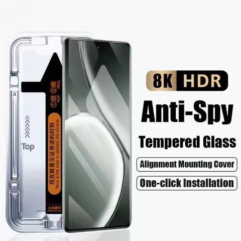 One-click Installation 3D Curved Anti Spy Glass for Realme GT 6T GT5 Pro GT Neo 6 SE Screen Protecto