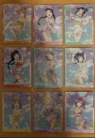 日版lovelive School Idol collection Aqours  μ's 各彈SIC LL SR/SR+閃卡（價錢請參看內容）