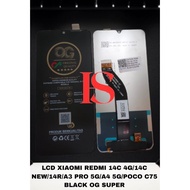 LCD REDMI 14C 4G FULLSET TOUCH SCREEN LCD XIAOMI REDMI 14C/14C NEW/14R/A3 PRO 5G/A4 5G/poco C75ORIGI