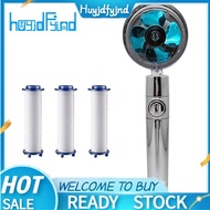 [Huyjdfyjnd]High Pressure Shower Heads, Handheld Turbo Fan Shower,Hydro Jet Shower Head Kit with 3 Filters, Turbocharged Shower Head