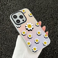 IPhone case Matte Gradient Color Changing Baby flower iphone 6 7 8 plus x xr xs 11 12 13 14 15promax