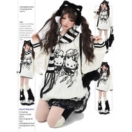 y2k y2k Sweater y2k Clothes y2k Suit Asian Culture y2k Women's Clothing KT Cat Sweet Milk Lazy Atmos