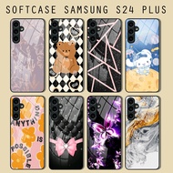 Samsung S24 PLUS Glass Softcase - S24 PLUS Glass Case - Samsung S24 PLUS Shatterproof Casing
