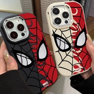 Personalized Aesthetic Spider Man Phone Case Compatible for IPhone 7 8 Plus 11 13 12 14 15 Pro Max XR X XS MAX SE 2020 Large Hole Frame Silicone Soft Case Full Package