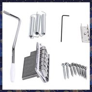(GCFK) Tremolo Bridge System for SQ Electric Guitar Chrome Silver Guitar Accessories String Spacing