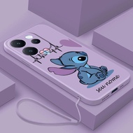 OPPO Reno 15 Pro 5G Reno15 F 5G Love Stitch Name Custom Cover Candy Color Silicon Soft Case