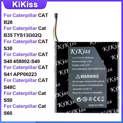Battery For Caterpillar CAT B26 B35 TYS13G02Q S30 S40 458002-S40 S41 APP00223 S48C S50 S60/61/62/Pro