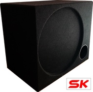 ตู้ลำโพงเปล่าสำหรับใส่ซับวูปเฟอร์ขนาด 10นิ้ว หุ้มพรมสีดำเก็บงานสวยงามละเอียด ตู้ลำโพง ซับวูฟเฟอร์ Single 10 inch Ported Car Audio Subwoofer Sub Box Enclosures SK-10