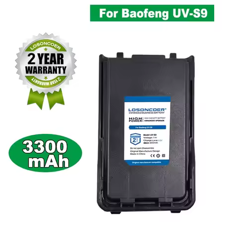 3300mAh Walkie Talkie UV-S9 For Baofeng UV-S9 Plus BF-UVB3 Plus Max UV-10R UV-5R Pro Battery
