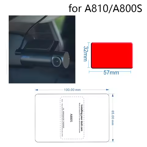 For 70mai Dash Cam A810 A800S 4K Accessory Set Static Sticker 3M Film and Static Stickers Suitable f