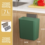 Inaso Tempat Sampah Tutup Dapur Gantung Tong Sampah Plastik Trash Bin Meja Toilet Kamar Mandi Serbag