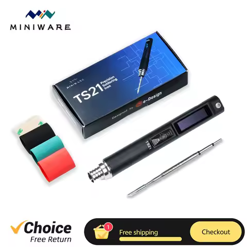 MINIWARE TS21 Precision Soldering Iron PD 100W Fill Light OLED Portable Smart Solder Station Repair 