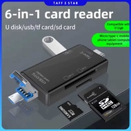 Elough Card Reader 6in1 Type C Micro USB 3.0 OTG SD MicroSD - EL-61
