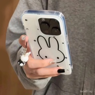 Phone case Applicable iPhone Suitable for Little Flower Miffy Rabbit iPhone16/17Phone case iPhone15/