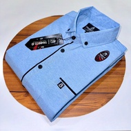 PROMO!!! kemeja lengan pendek pria distro motif keren cowok kemeja lengan pendek polos motif list ma