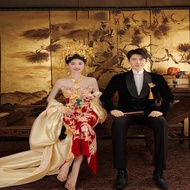 Wedding Cheongsam 2025 New Style Strapless Bolero