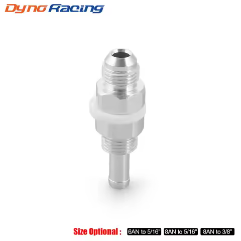 AN6/AN8 Flare Male Bulkhead To 5/16" Or 3/8" Hose Barb Fitting Adapter Aluminium For Fuel Pump Tank 