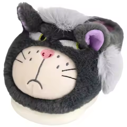 2025 New Unisex Indoor Home Slippers Man Women Cute Grumpy Cat Design Thick Soled Warm Anti Slip Fur