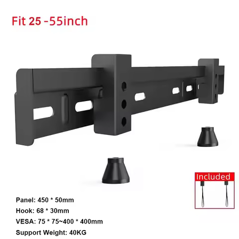 TV Wall Mount for 25-55 Inch TV up to 40kg, No Drill Low Profile TV Mount, Easy Install Wall Mount T