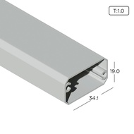 Aluminium Extrusion Air-Con Grill Window Profile Thickness 1.00mm AG1004-A ALUCLASS