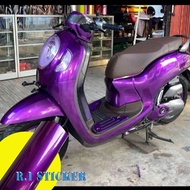 UNGU Purple Metallic CandyTe StickerTe Candy Motorcycle Violet Candy Purple Motorcycle Sticker