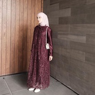 Aura Label - Clara Dress In Burgundy