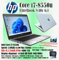 HP EliteBook 840r G4 i7-8550u (Cores: 4 Threads: 8) | SSD M.2 256GB NVMe+HDD 1TB | Ram 8GB | Mobile 