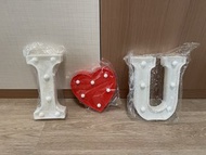 求婚 LED 字母燈 《 I ❤️ U》包電池
