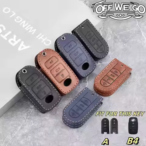 Car key cover For Perodua Alza Axia Baru Bezza Ativa Myvi Veloz Leather Premium keychain Sarung Kunc