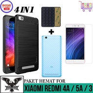 Promo Case Xiaomi Redmi 5A 4A 3 Free TG Anti Gores Layar Dan Garskin Dan Gurita Premium Casing Cover Anti Bekas Sidik Jari