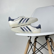 Adidas Originals Gazelle Indoor Low cut Skate Shoes Casual Sneakers For Men Women White/Beige/Blue