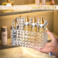 Cosmetics Makeup tool Skincare organizer Diamond crystal storage box basket Facial mask holder Light Luxury decor Bathroom Desk top Mirror cabinet Cupboard Washbasin management