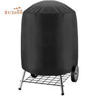 BBQ Grill Cover 210D Grill Cover for Weber Charcoal Kettle, Waterproof Black Smoker Cover Round Grill Covers Gas Outdoor