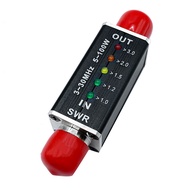 SWR Meter SWR&ampPower Meter 3-30MHz Frequency Range 100W for Various Shortwave Radio Equipment