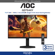 AOC Q27G4XY | 27" QHD | Fast VA | 180Hz | 1ms (GtG) | Google TV OS | Smart Gaming Monitor