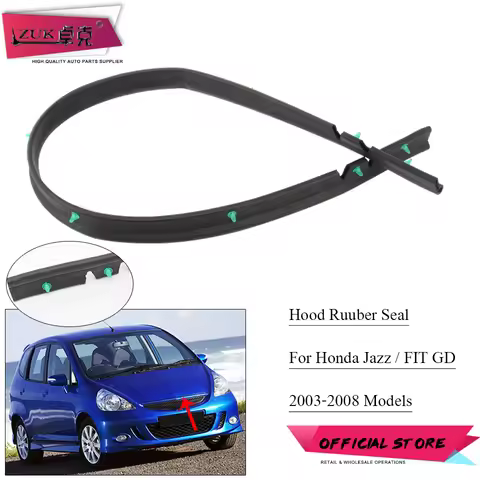 ZUK Car Engine Hood Bonnet Rubber Seal For HONDA FIT JAZZ GD1 GD3 Hatchback 2005 2006 2007 2008 Weat
