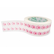 Cat Paw Tape Sealing Tape Cat Paw Dog Paw Dog Paw 45mm x 100M White Background Powder Cat Paw