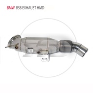 HMD Exhaust System High Flow Performance Downpipe for BMW M240i B58 3.0T Car Accessories With Cat Pi