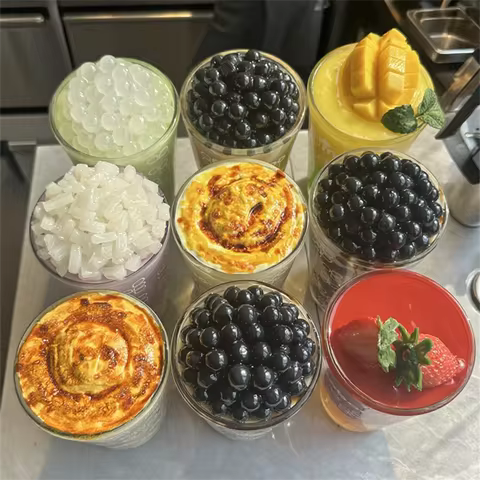 16oz Milk Coffee Green Tea Display Props American Latte Bubble Tea Store Drink Model DIY Customizabl