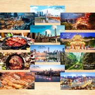 Chongqing Souvenir Fridge Magnet Door Food Culture Festivities 10 cm x 5