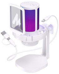 MAONO DGM20 USB ไมโครโฟนคอนเดนเซอร์ RGB ลดเสียงรบกวนด้วยปุ่มเดียวเสียงที่คมชัดเป็นพิเศษ แจ็คหูฟังกา