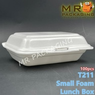 Polystyrene Small Foam Lunch Box [ 100pcs± ] Polistrin - Polisterin Kotak Nasi - TAGE T211 Foam Food