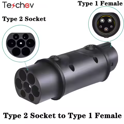 32A EV Charger Converter Charging Station IEC 62196 Type2 to J1772 Type1 and Type1 to GBT Electric C