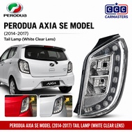 Lampu Belakang LED WHITE ALBINO Perodua Axia SE Advance 2014 2016 2020 Year Rear LED Tail Light Lamp
