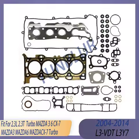 Engine Parts Cylinder Head Full Gasket Set Fit 2.3 L T GAS 04-14 L3-VDT L3Y7 For MAZDA 3 6 CX-7 MAZD