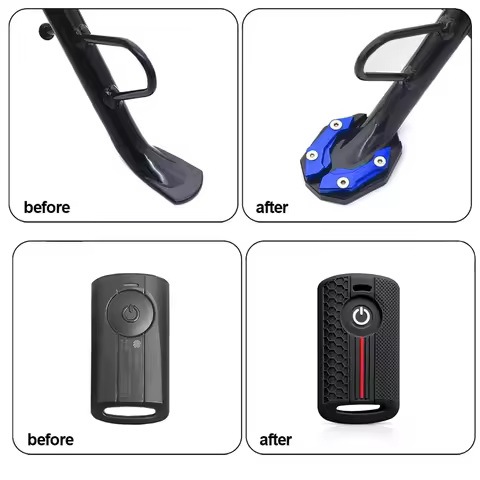 For Yamaha NMAX155 XMAX300 Xmax 250 2020 Key Case Xmax 400 Refitted Side Support Enlarged Foot Stand