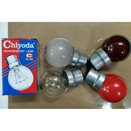 Assorted Chiyoda Bulb 5w B22 E27 clear/frosted clear/ red/ transparent red E27 led light bulb
