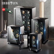 IBBETON Luxury Automatic Watch Winder 2 4 6 9 12 24 Watches With Mabuchi Motor LCD Touch Screen And Remote Control Watch Storage Box