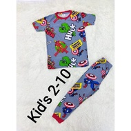 Printed Kids Pyjamas | 2yrs - 10yrs | Borong | 12 set